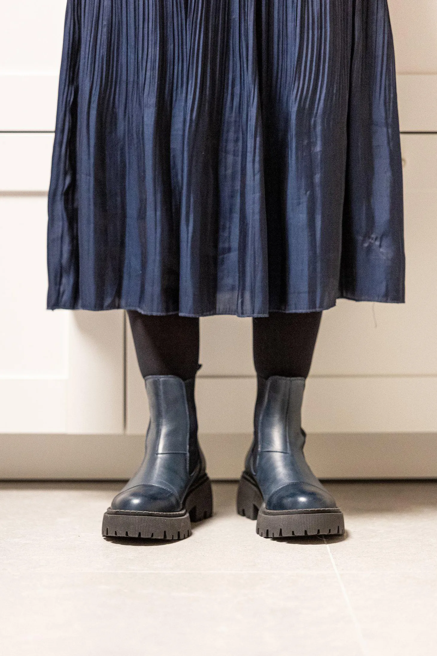 Pandora Chunky Chelsea boots — Blue