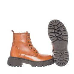 Pandora Chunky Laced boots — Cognac
