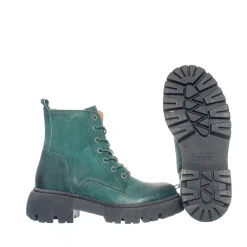 Pandora Chunky Laced boots — Botanical green