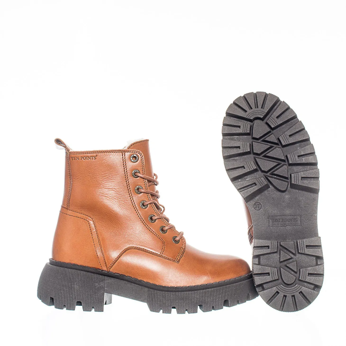 Pandora Chunky Warm boots — Cognac