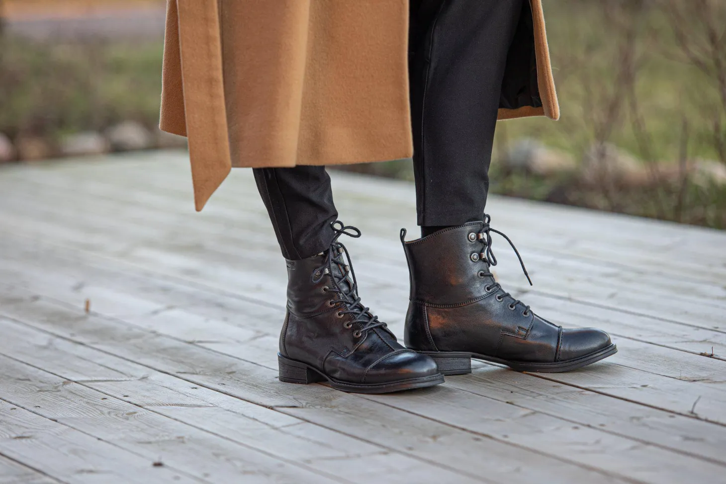 Pandora Laced boots — Black