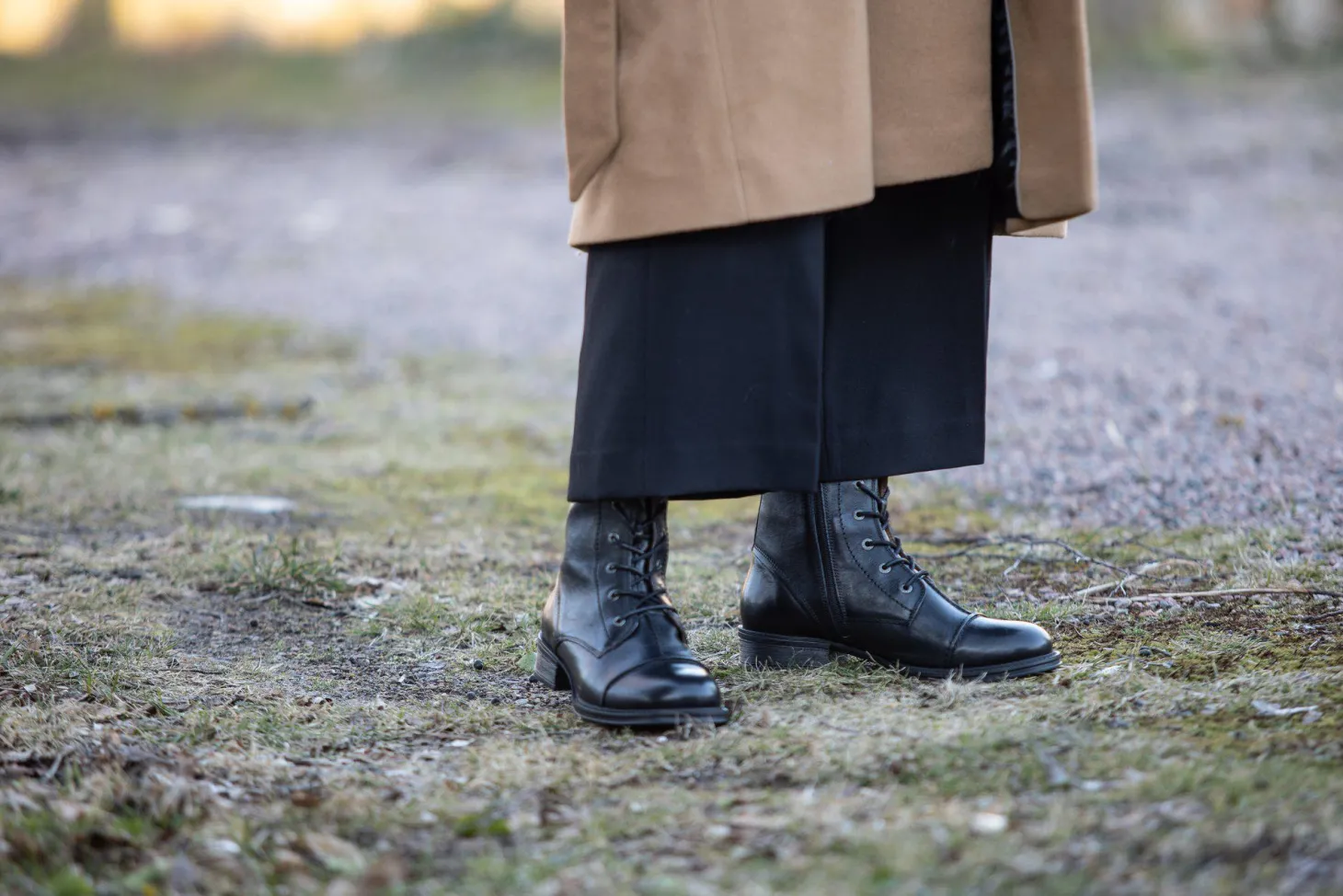 Pandora Laced boots — Black