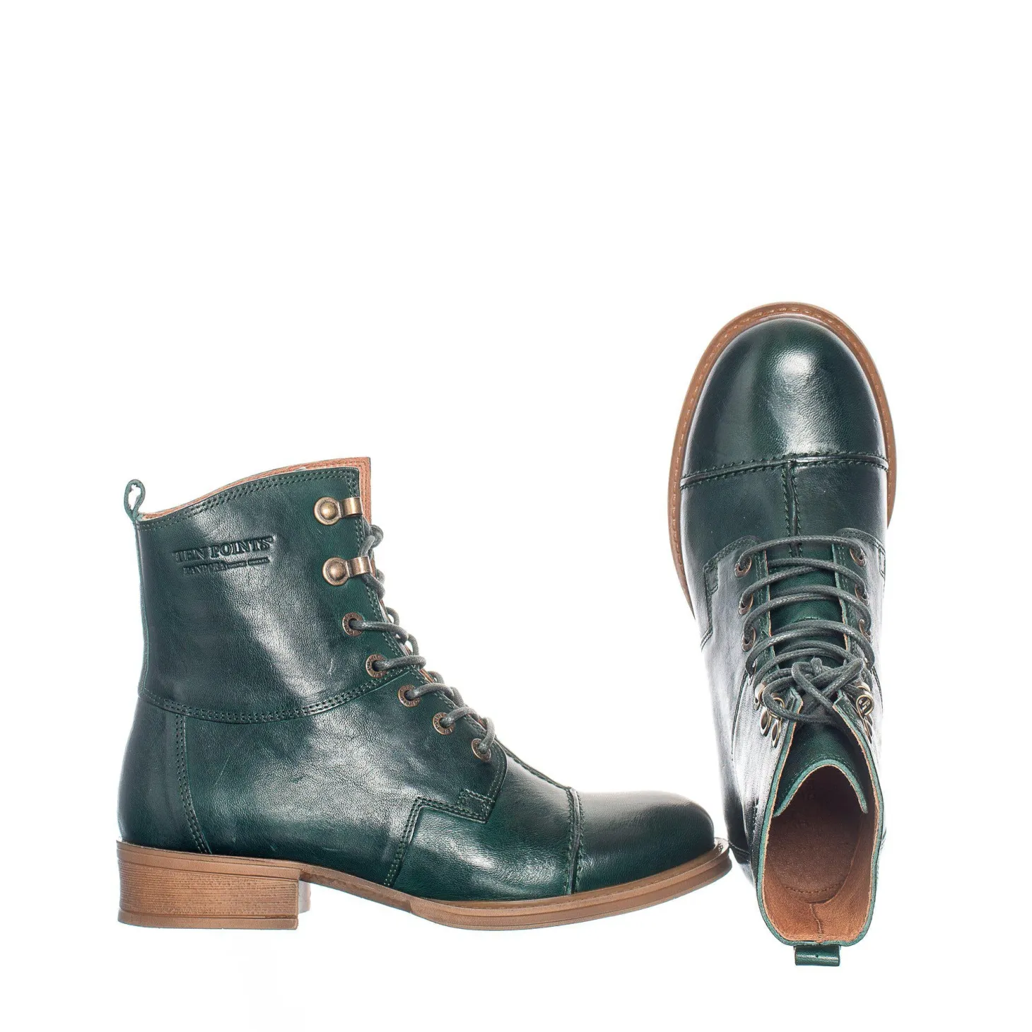 Pandora Laced boots — Botanical green