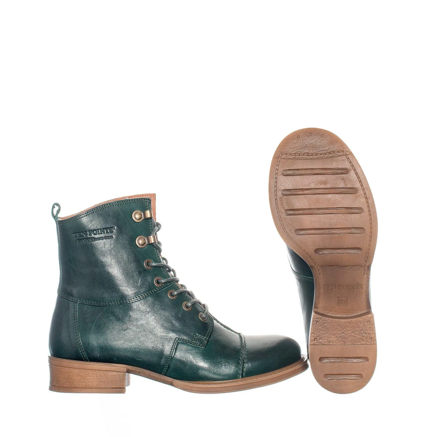 Pandora Laced boots — Botanical green