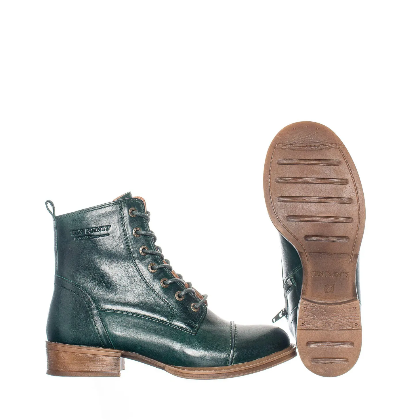 Pandora Laced boots — Botanical green