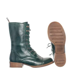 Pandora Laced boots — Botanical green