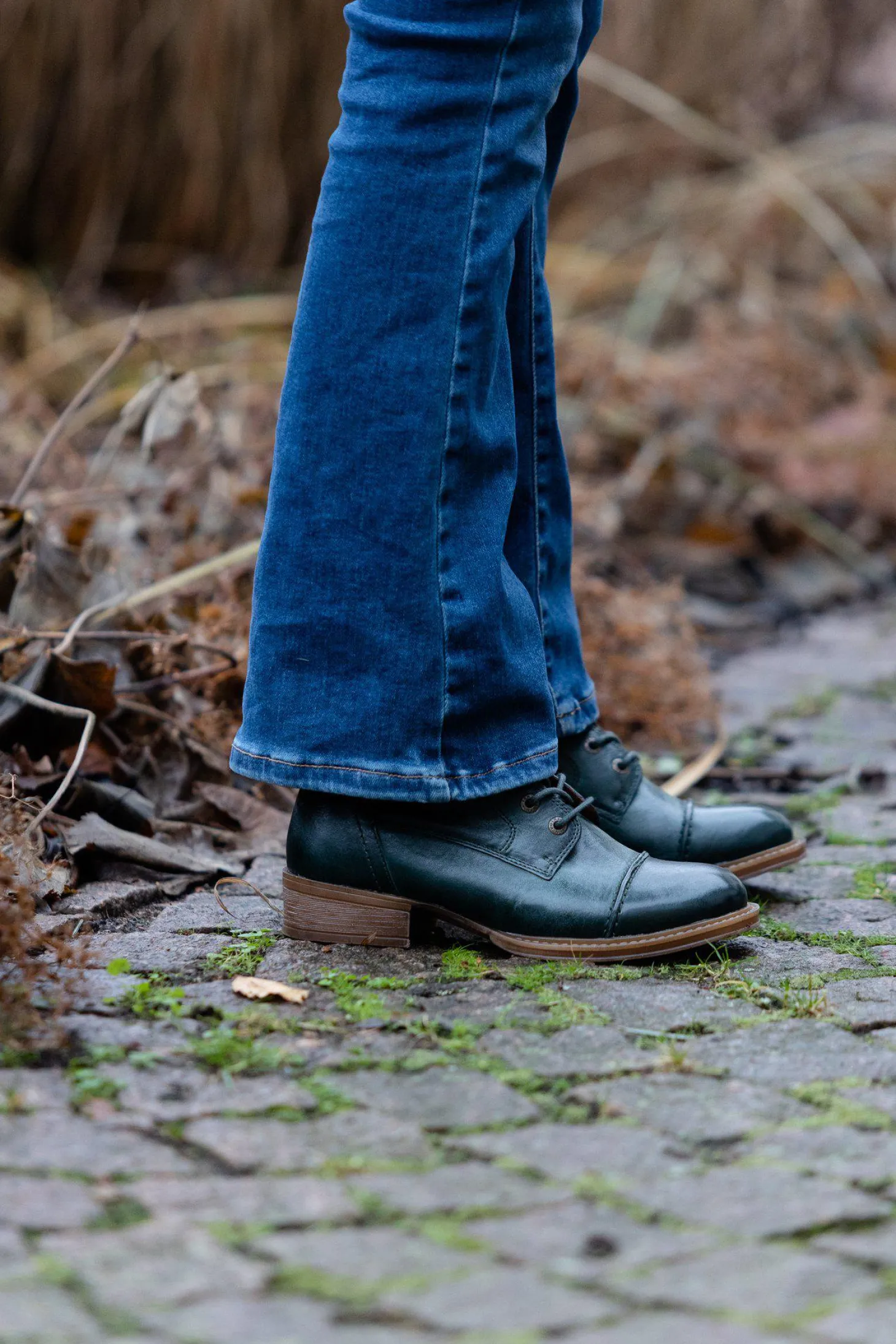 Pandora Laced boots — Botanical green