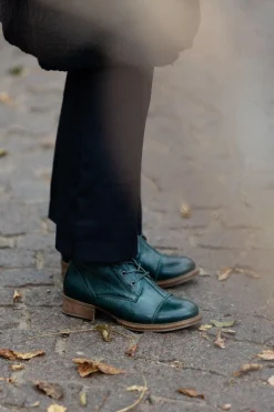 Pandora Laced boots — Botanical green
