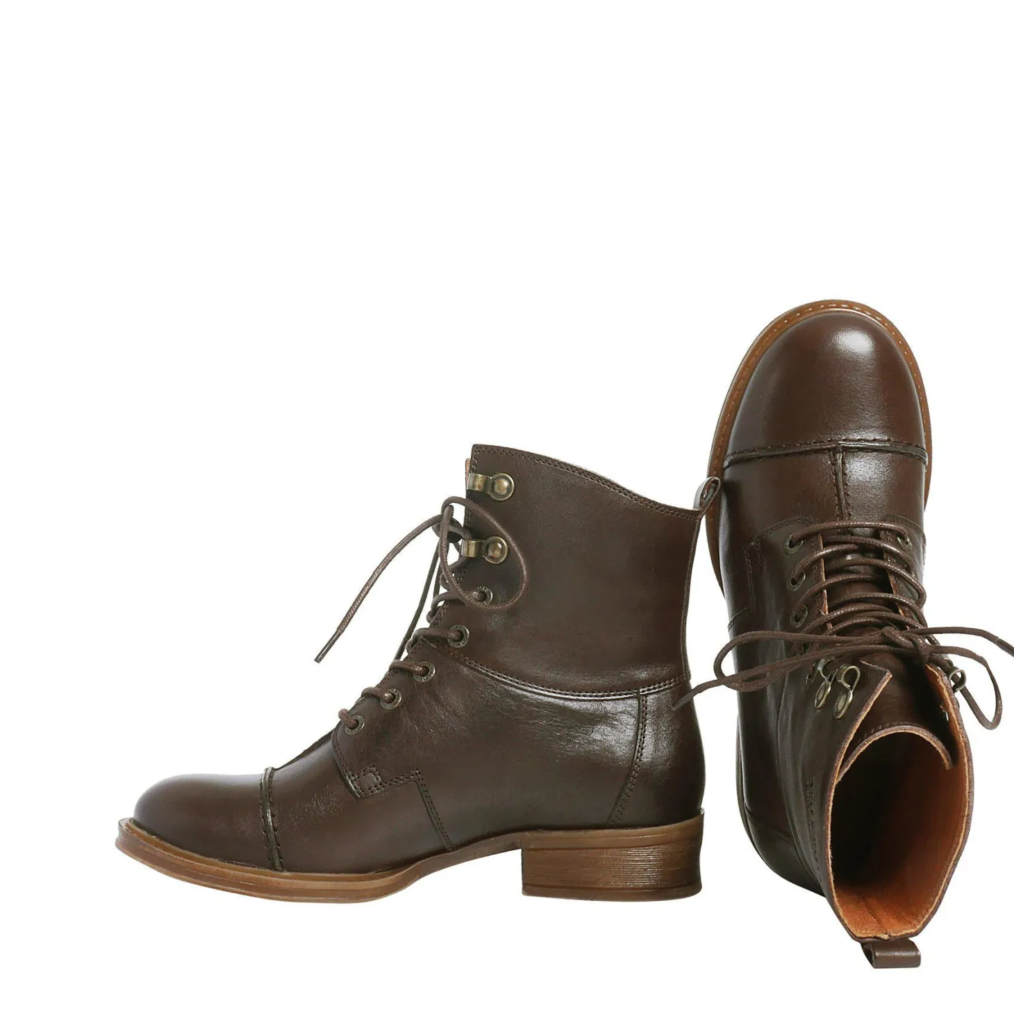 Pandora Laced boots — Brown