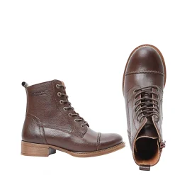 Pandora Laced boots — Chocolate