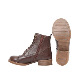 Pandora Laced boots — Chocolate