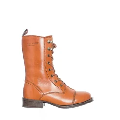 Pandora Laced boots — Cognac
