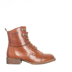 Pandora Laced boots — Cognac