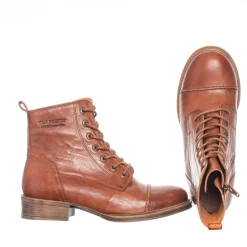 Pandora Laced boots — Cognac