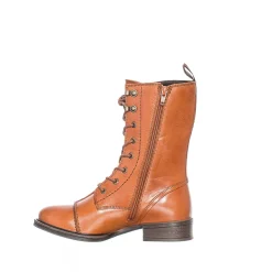 Pandora Laced boots — Cognac