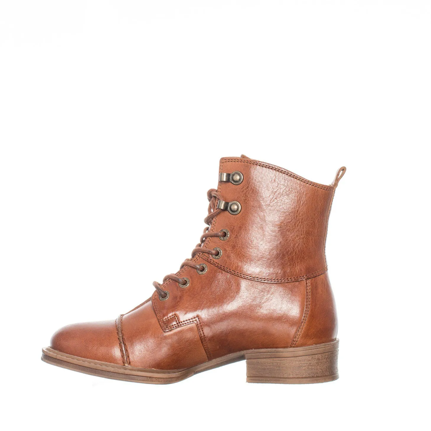 Pandora Laced boots — Cognac