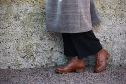 Pandora Laced boots — Cognac