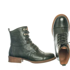 Pandora Laced boots — Dark green