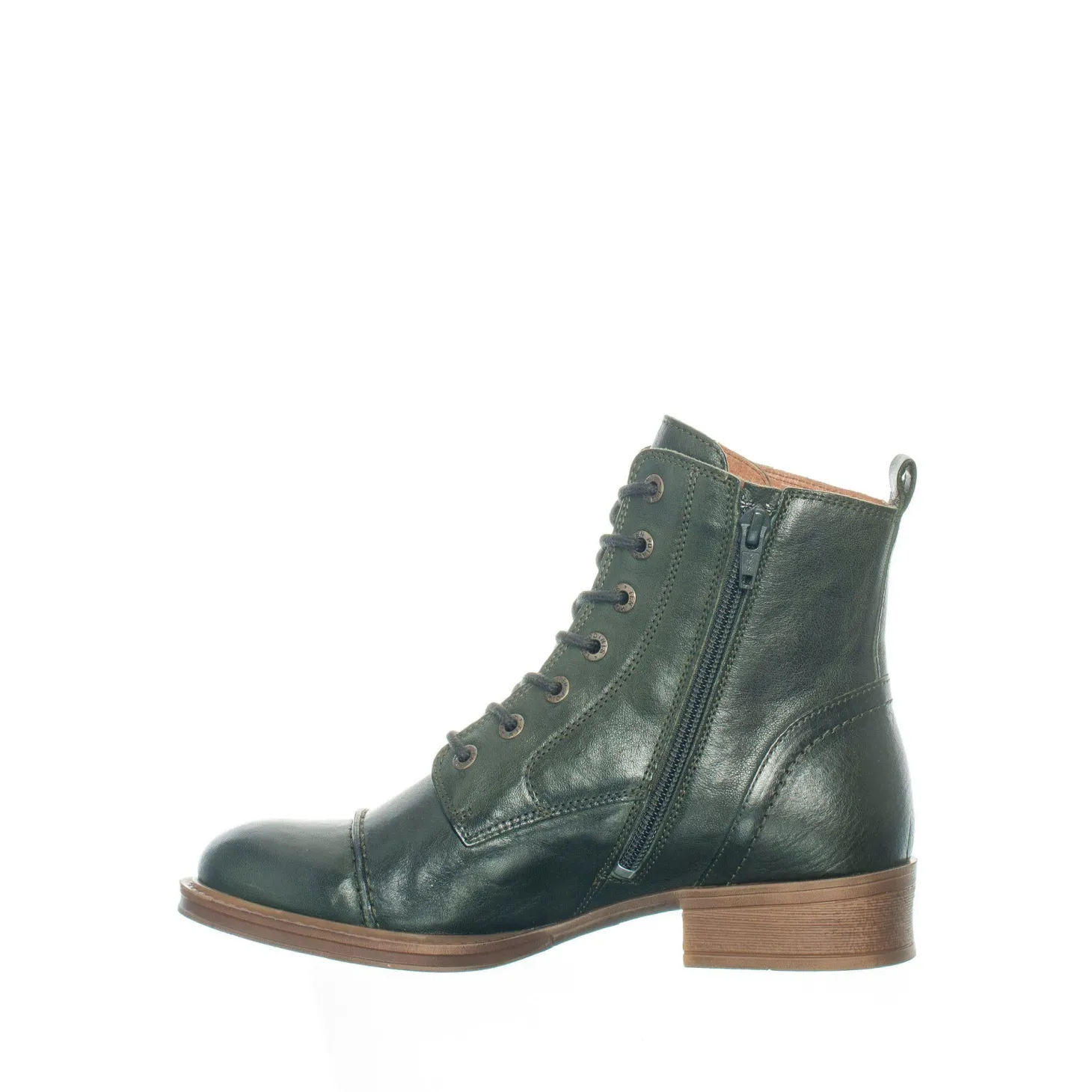 Pandora Laced boots — Dark green
