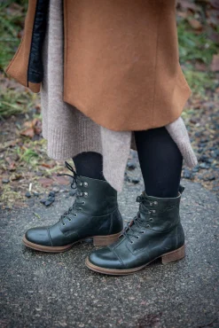 Pandora Laced boots — Dark green