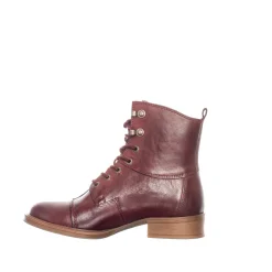 Pandora Laced boots — Dark red