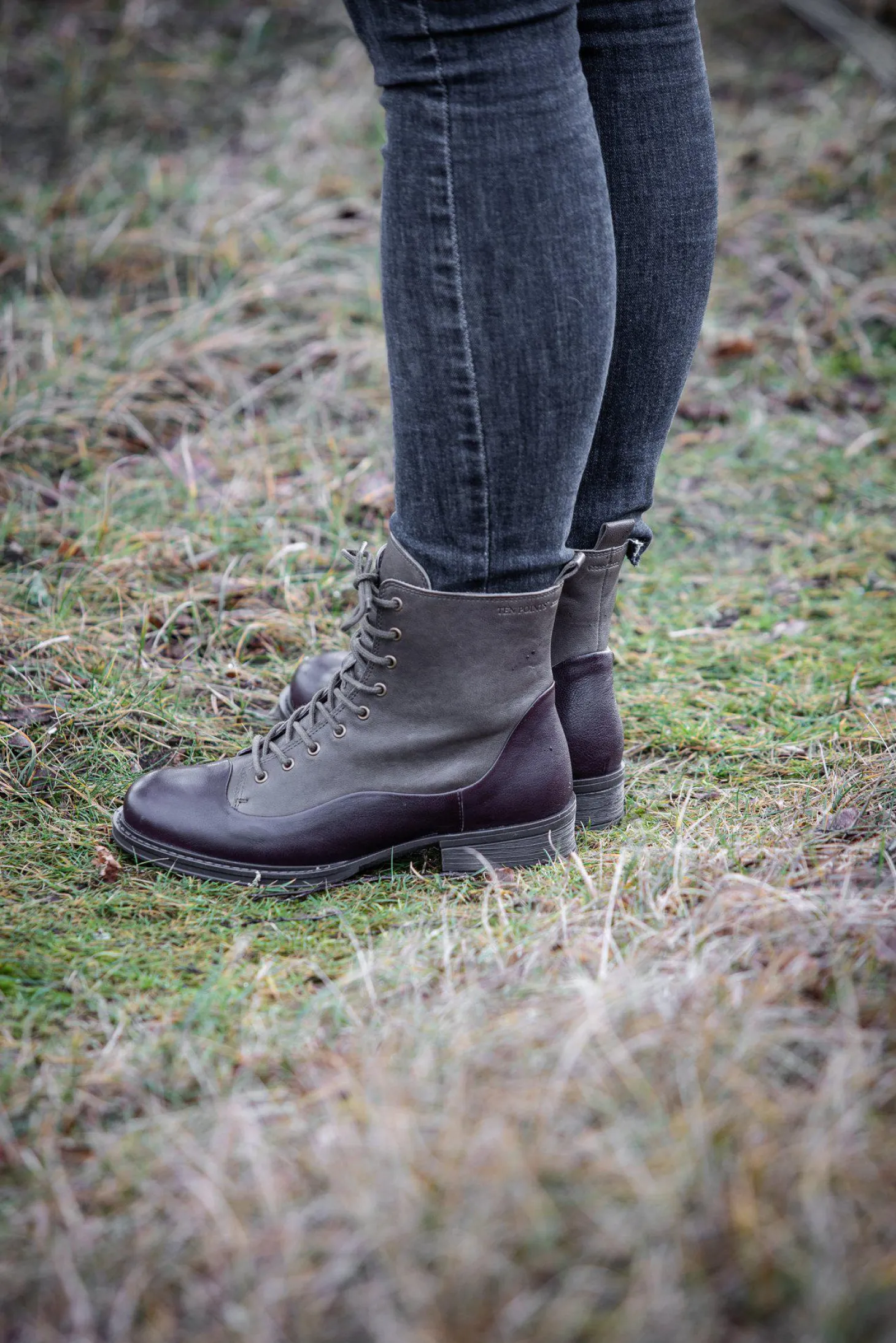 Pandora Laced boots — Green
