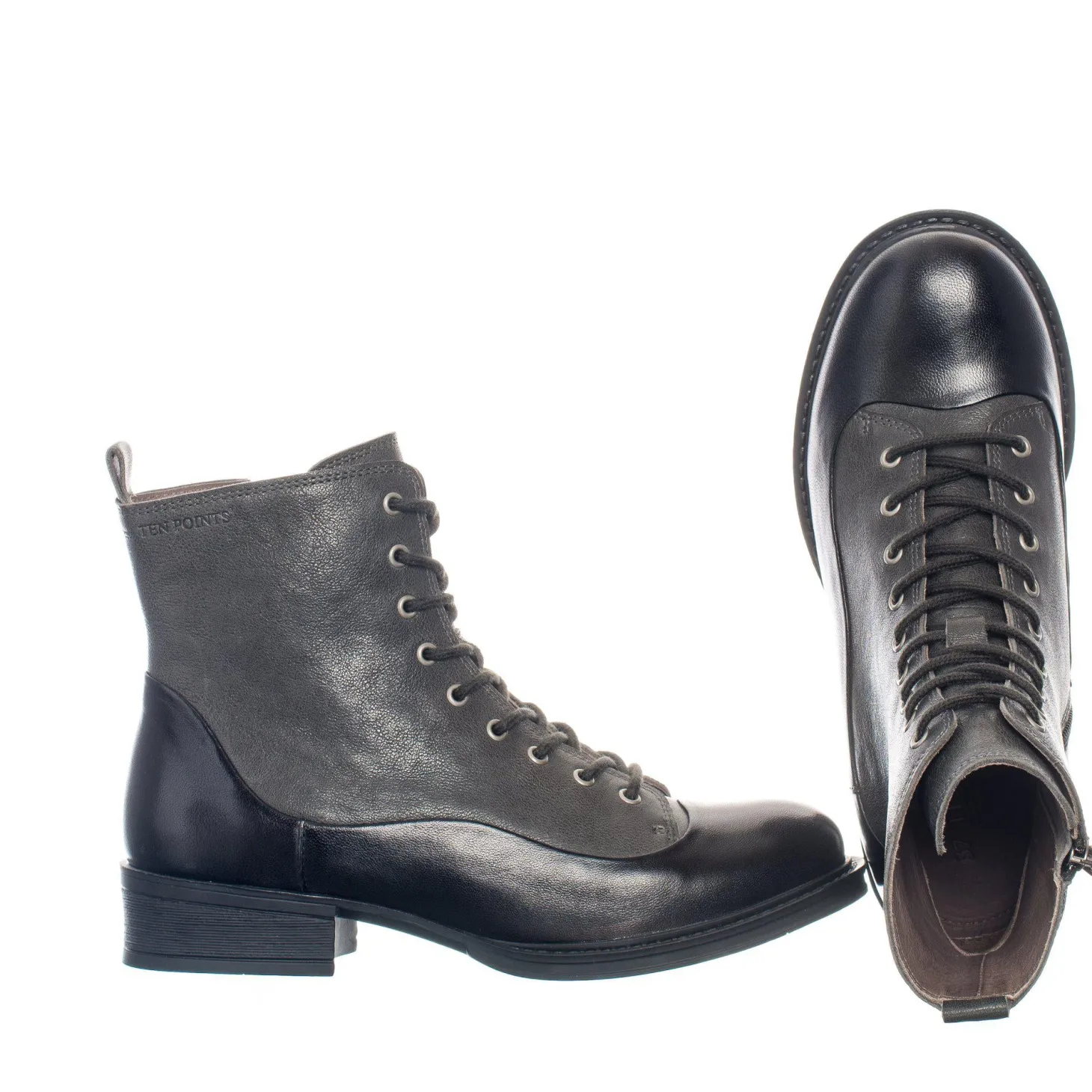 Pandora Laced boots — Grey