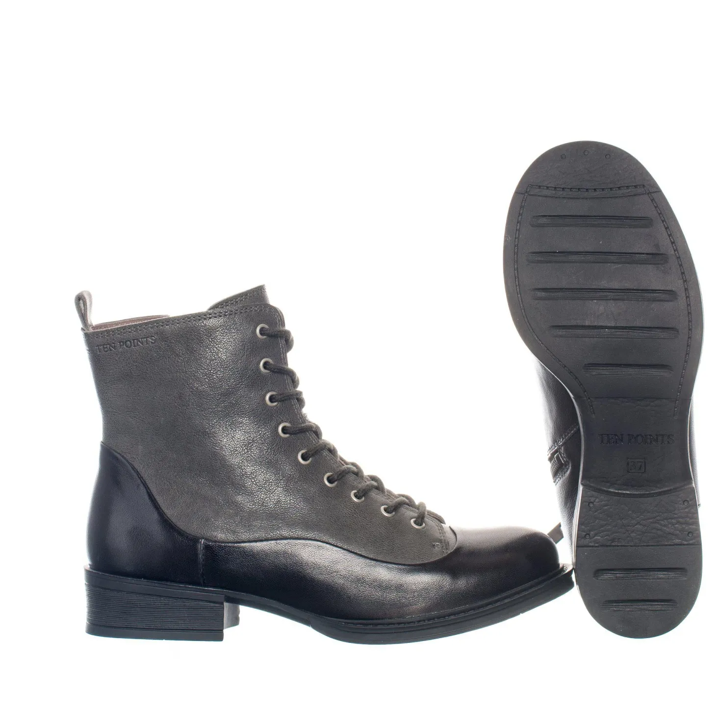 Pandora Laced boots — Grey