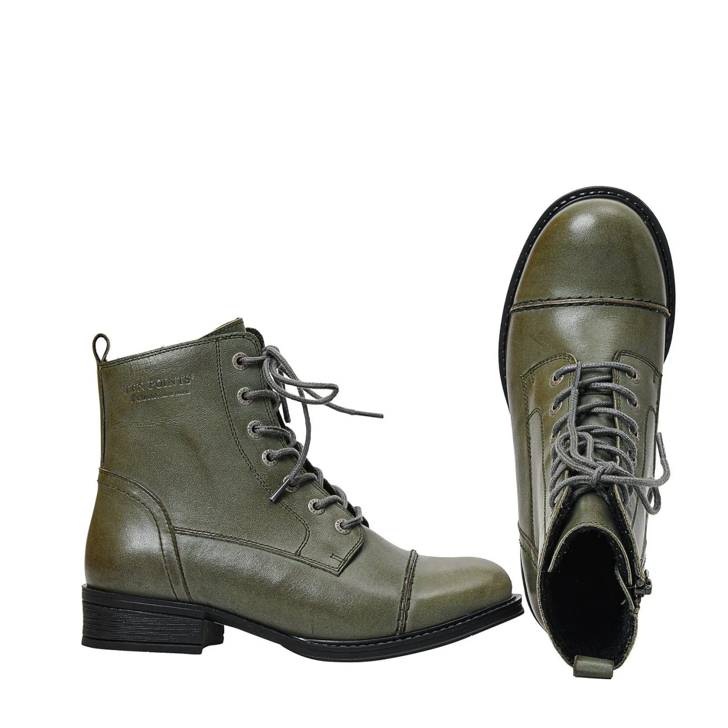 Pandora Laced boots — Khaki
