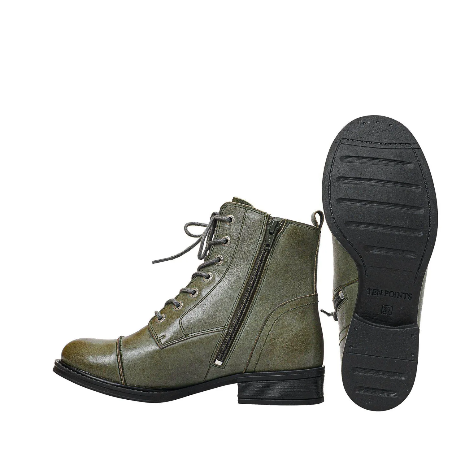 Pandora Laced boots — Khaki
