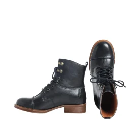 Pandora Laced boots — Midnight blue