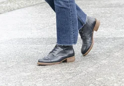 Pandora Laced boots — Midnight blue