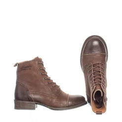 Pandora Laced boots — Nutbrown