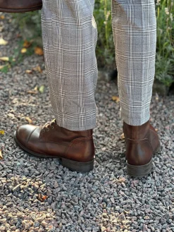 Pandora Laced boots — Rust