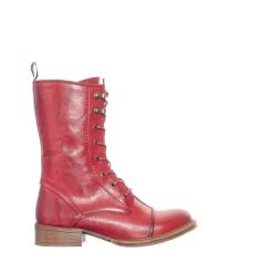 Pandora Laced boots — Sundried Tomato