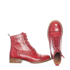 Pandora Laced boots — Sundried Tomato