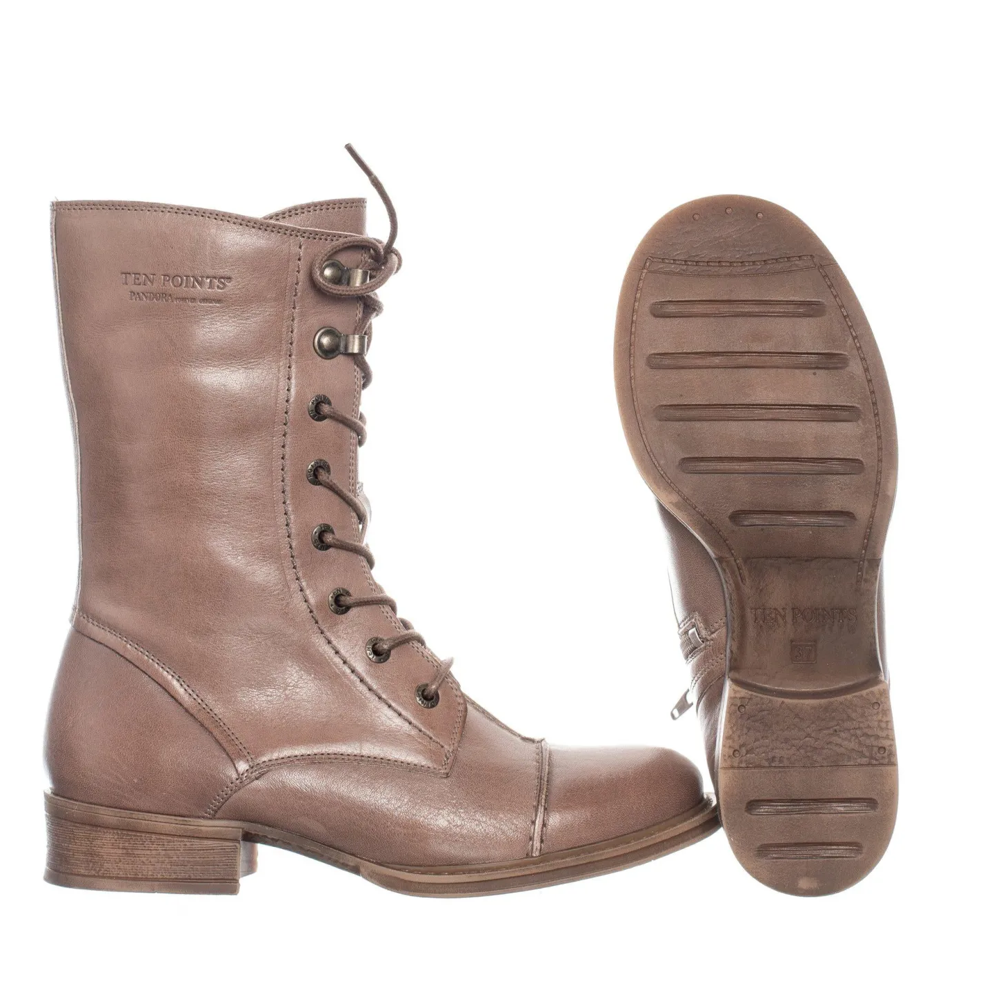 Pandora Laced boots — Taupe