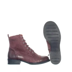Pandora Laced boots — Wine