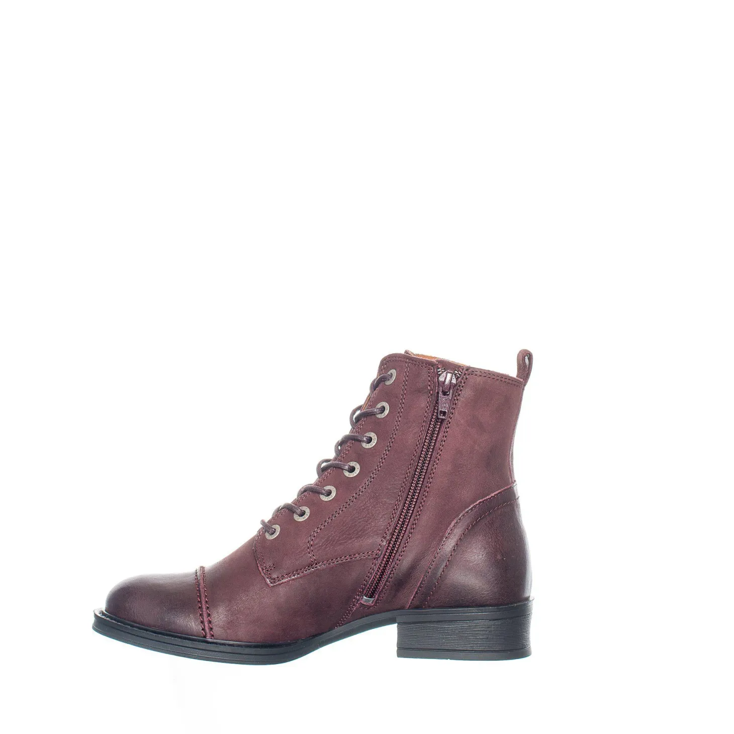 Pandora Laced boots — Wine
