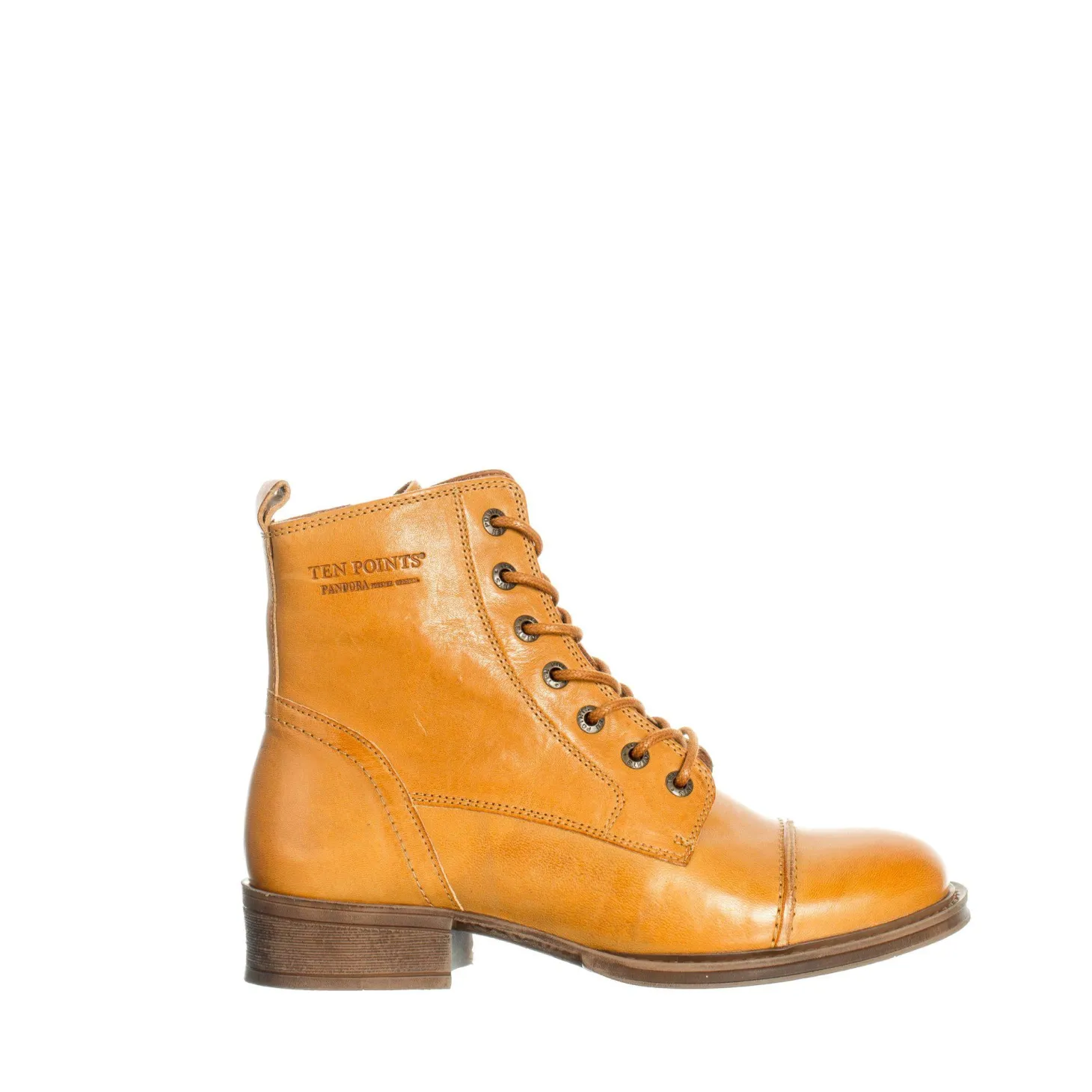 Pandora Laced boots — Yolk mustard