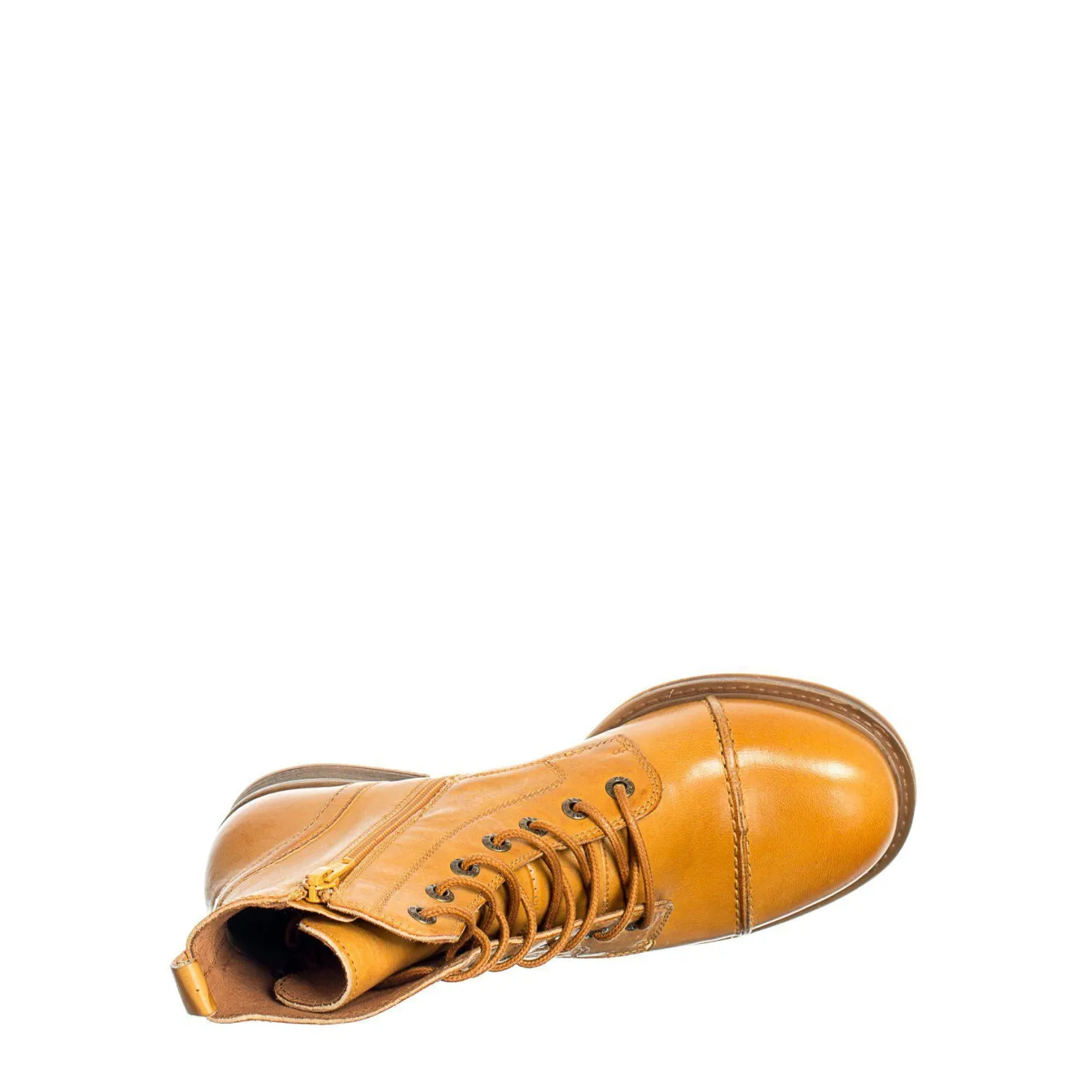 Pandora Laced boots — Yolk mustard