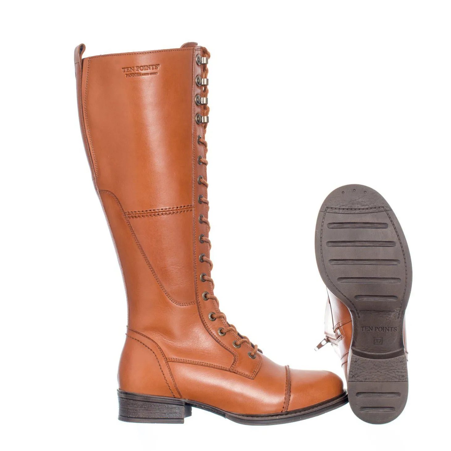 Pandora Tall shaft boots — Cognac