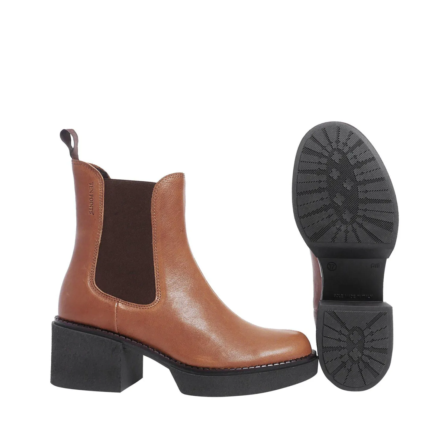 Selma Chelsea boots — Cognac