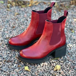 Selma Chelsea boots — Red