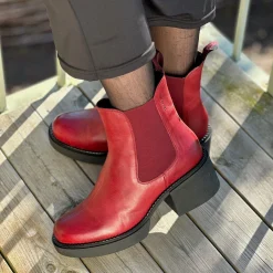 Selma Chelsea boots — Red