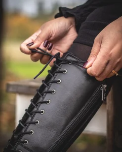 Shoelace 300cm Shoe care — Black