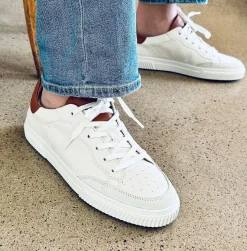 Toni Sneakers — White/Cognac