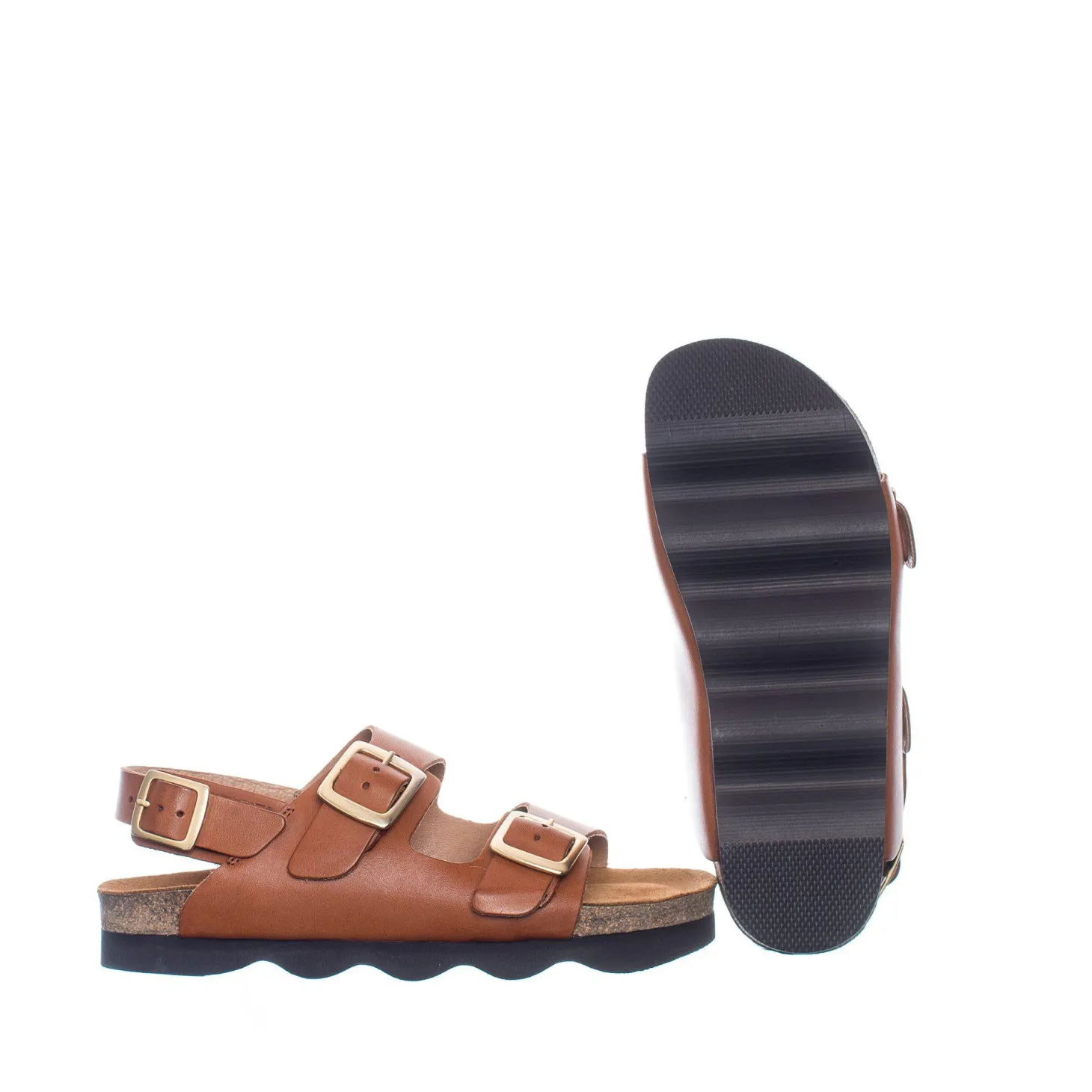 Vivienne Sandals — Cognac